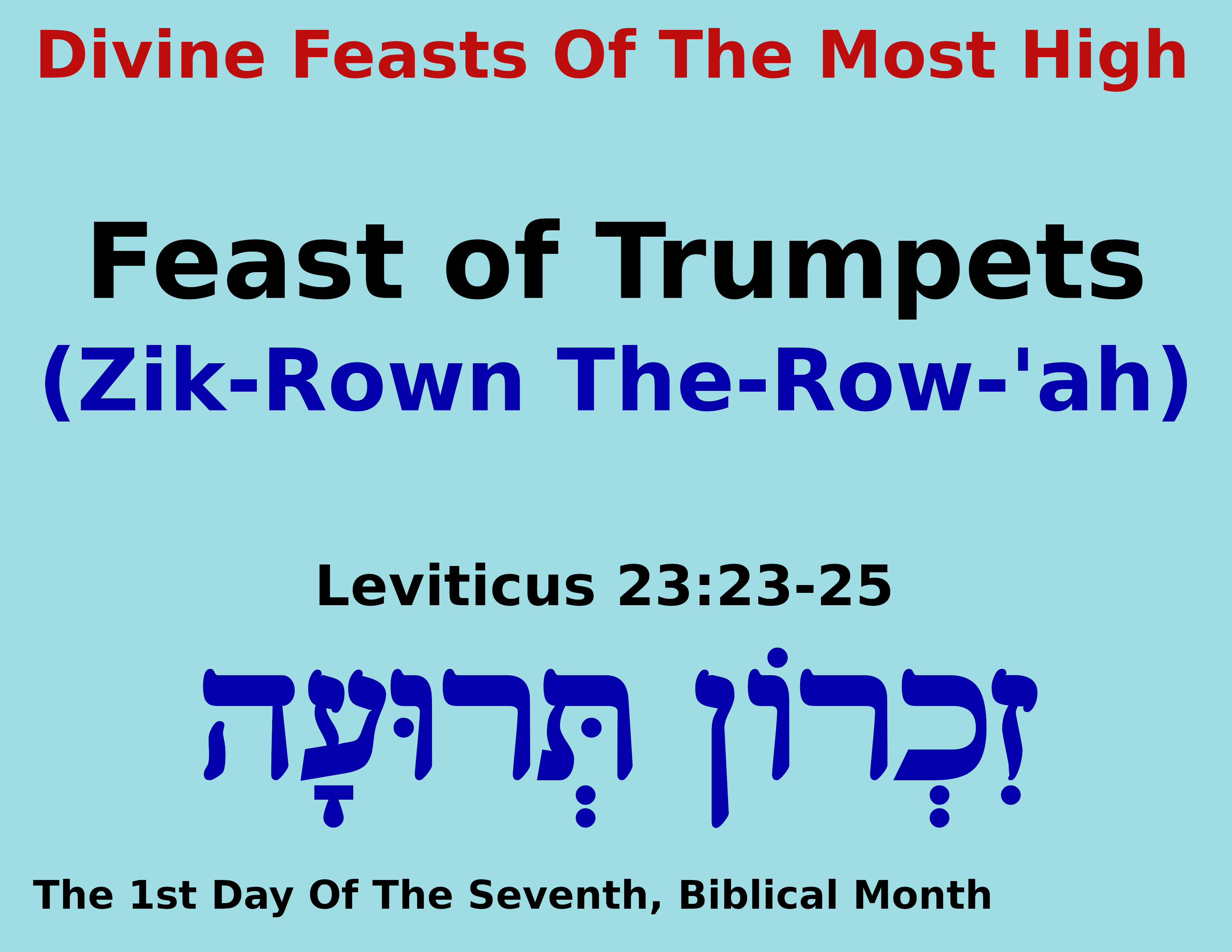 The Feast Of Trumpets