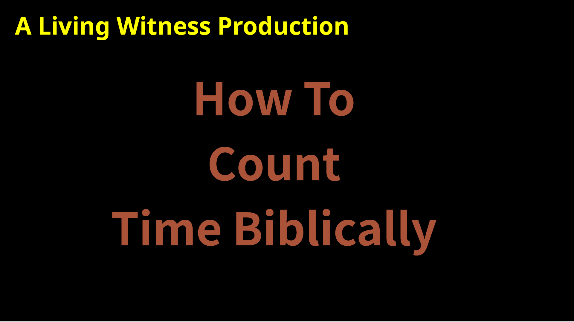 Counting Time