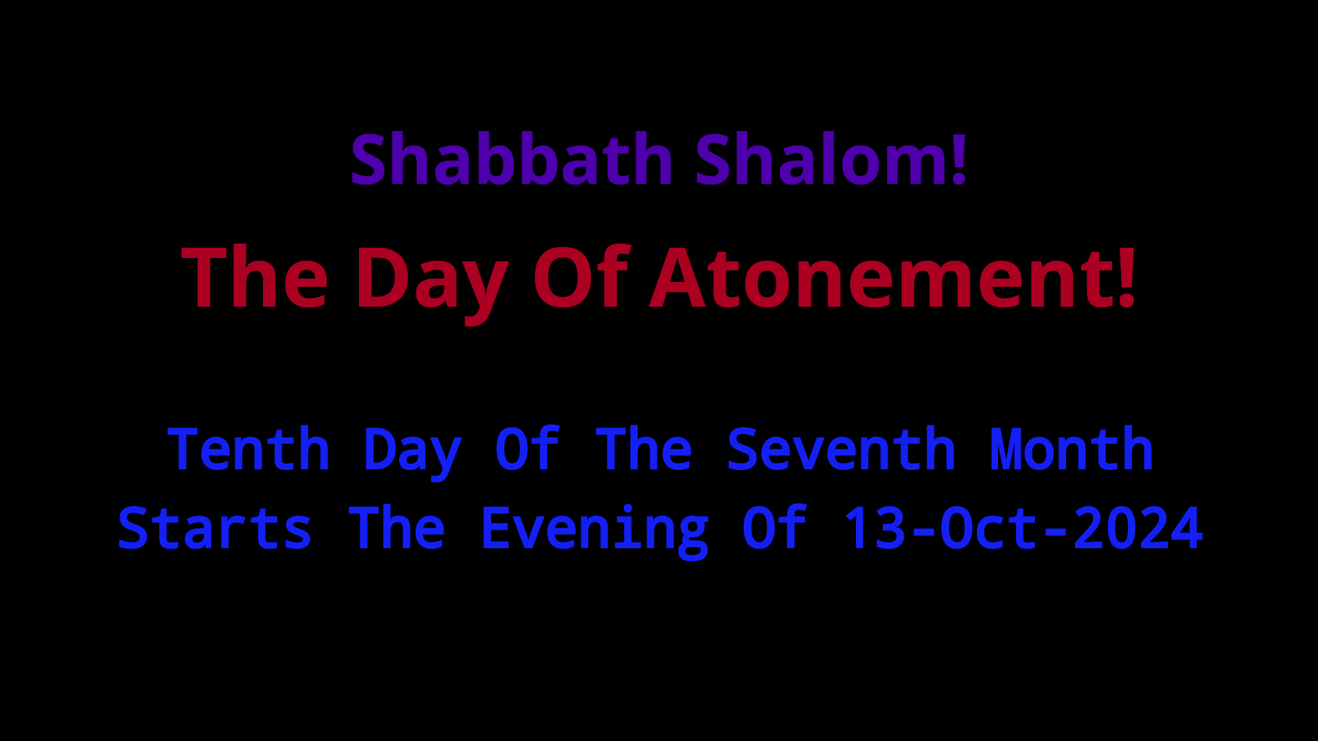 Day Of Atonement (2024)