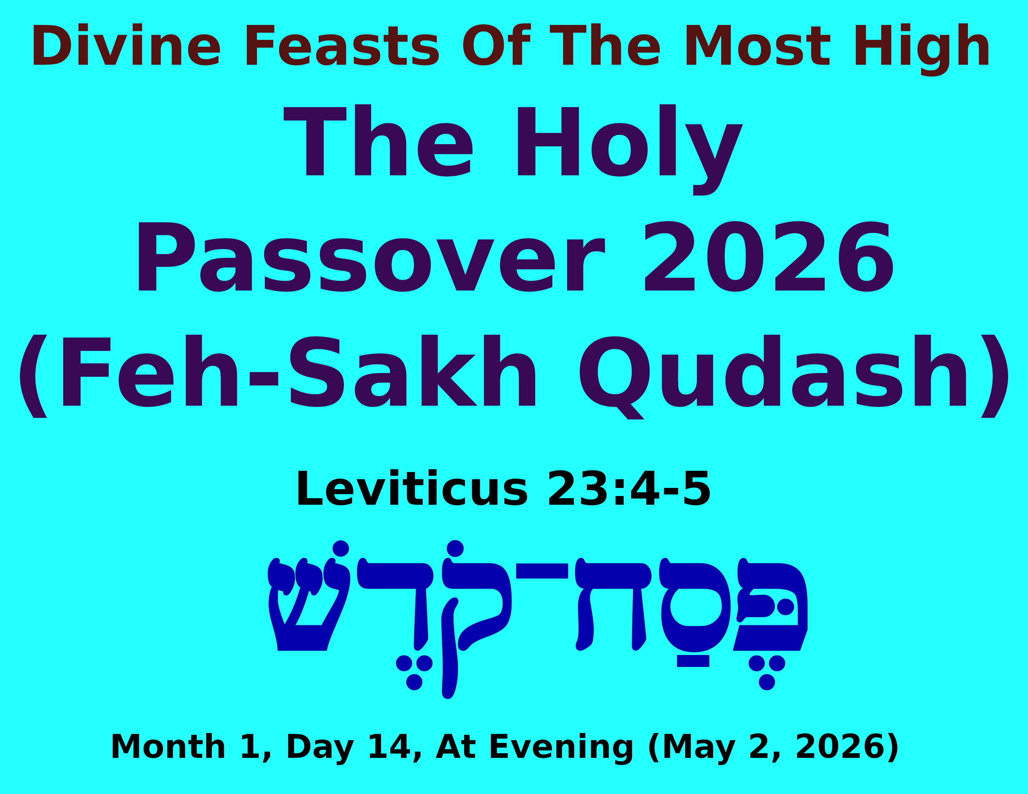 Passover 2026